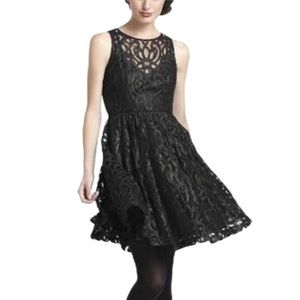 Frock by Tracy Reese Black/Gold Fit & Flare Dress